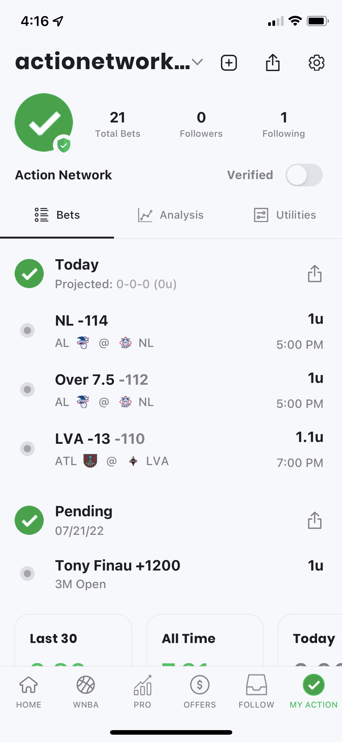 How to track your bets Action Network